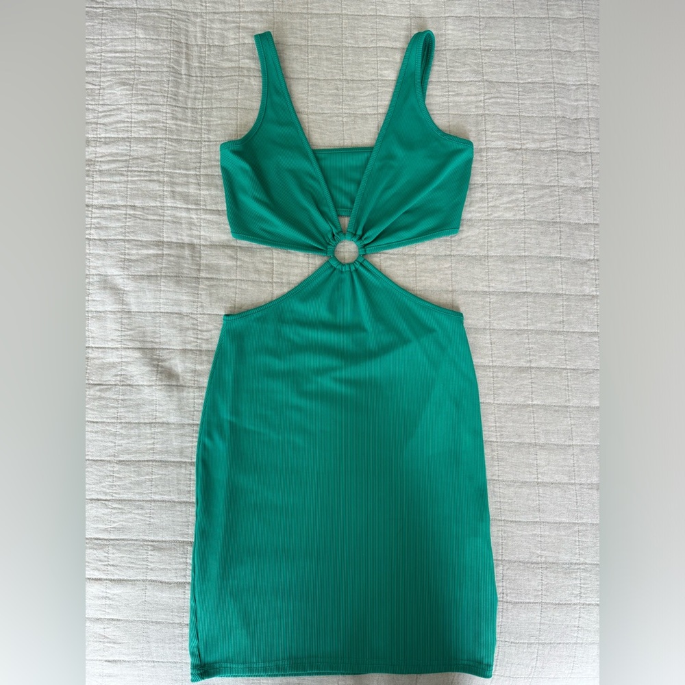 Green cutout sundress